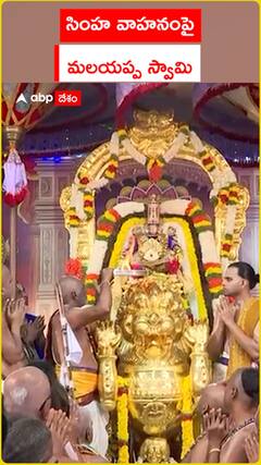 సింహ వాహనంపై  మలయప్ప స్వామి