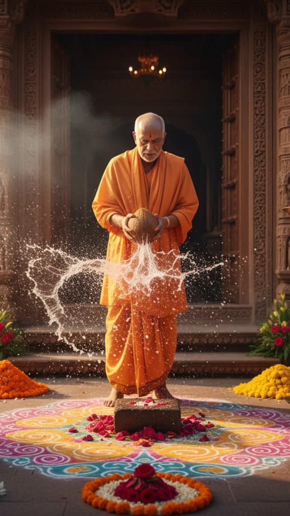 விசேஷங்களின் போது தேங்காய் உடைப்பது ஏன் தெரியுமா?