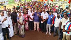 100 நாள் வேலை திட்ட நிதி குறைப்பு! குடிநீர் தட்டுப்பாடு: எம்பி ரவிக்குமார் போராட்டம்