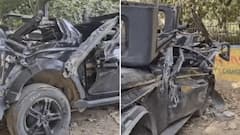 डिव्हायडर धडक देत भरधाव थार उलटली, दोन तरुण आणि तीन तरुणींचा मृत्यू; मृतांमध्ये न्यायाधीशांची मुलगी, मृतांच्या हातातील बँडने संशय वाढला