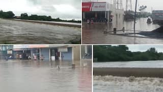 Satara Rain Update: दुष्काळ पाचवीला पुजलेल्या साताऱ्यातील माण तालुक्यात माणगंगा नदीला पूर! म्हसवडला सुद्धा मुसळधार पावसाचा तडाखा