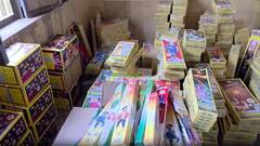 बुलंदशहर में अवैध पटाखा गोदाम में पुलिस का छापा, भारी मात्रा में आतिशबाजी बरामद