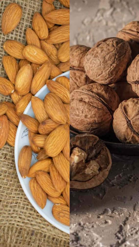 बदाम की अक्रोड, मेंदू तल्लख बनवण्यासाठी अधिक फायदेशीर काय?