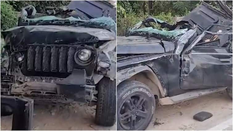 Gurugram: 5 Killed, 1 Injured After Speeding Thar Crashes Into Divider On Delhi-Jaipur Highway Gurugram: 5 Killed, 1 Injured After Speeding Thar Crashes Into Divider On Delhi-Jaipur Highway