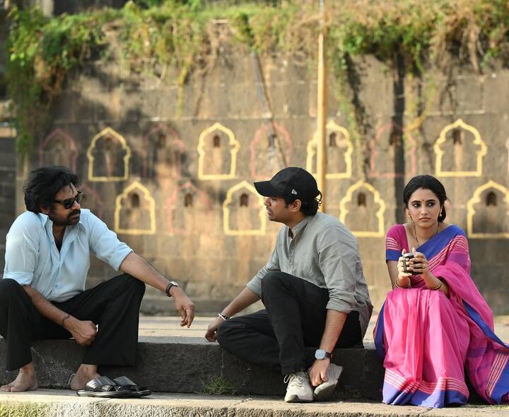పవన్ కళ్యాణ్, సుజీత్, ప్రియాంక అరుల్ మోహన్. (Image Courtesy: priyankaamohanofficial / Instagram)