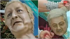 Durga Puja Pandal Depicts Yunus, Shehbaz Sharif As Demons In Bengal's Murshidabad: VIDEO