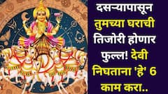 दसऱ्यापासून तुमच्या घराची तिजोरी होणार फुल्ल! देवी निघताना 'हे' 6 काम करा, सुख-समृद्धी नांदेल, प्रत्येक कामात यश ठरलेलं..