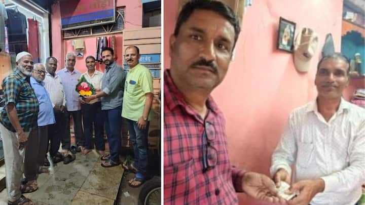 अरुण लॉन्ड्रीचे किरण शिंदे यांच्याकडे लॉन्ड्रीसाठी आलेल्या कपड्यांमध्ये 10 हजार रुपये आले होते.  त्यांनी अतिशय प्रामाणिकपणे विश्वनाथ पाटील (रा. बेकनाळ) यांना परत केली.