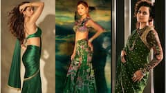 Navratri Day 7: मोरपंख वाले ग्रीन कलर में दिखना है हीरोइनों सा खूबसूरत, तो यहां से लें इंस्पिरेशन