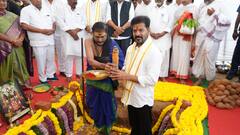 ఫ్యూచర్ సిటీకి సీఎం రేవంత్ రెడ్డి శంకుస్థాపన, ఫార్చ్యూన్ 500 కంపెనీలు రప్పిస్తామని ధీమా