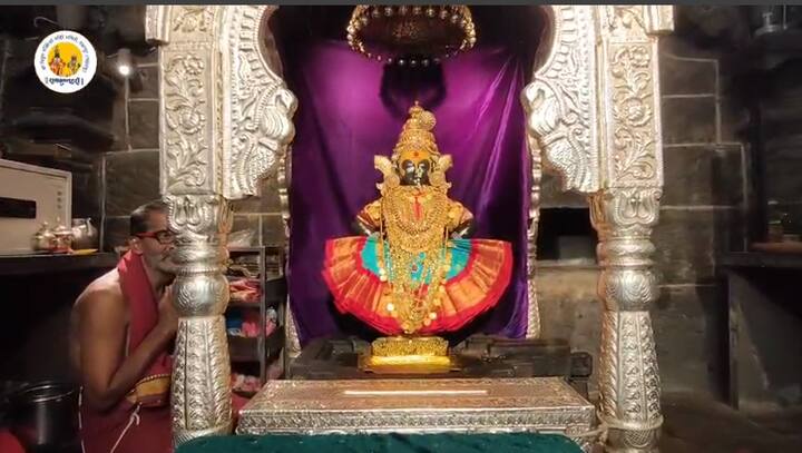 आजच्या विशेष सोहळ्यात रुक्मिणी मातेला विविध पारंपरिक दागिन्यांनी नटवण्यात आले होते.