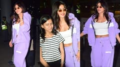 स्टाइलिश लुक में मुंबई एयरपोर्ट पर स्पॉट हुईं प्रियंका चोपड़ा, छोटी फैन के साथ खिंचवाई फोटो