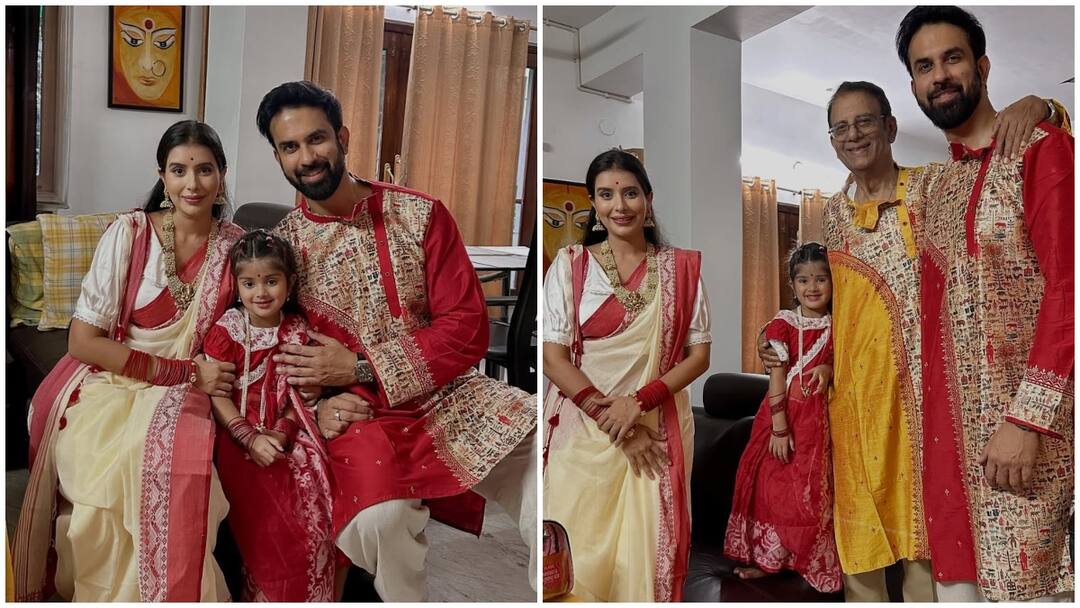 बेटी और एक्स पति राजीव सेन संग दुर्गा पूजा में शामिल हुईं चारू असोपा, फैंस बोले- 'अब अलग मत होना'