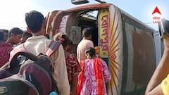 খারাপ রাস্তায় গর্তে উল্টোল বাস, মৃত্যু শিশুর, আশঙ্কাজনক ১২ জন, সপ্তমীর সকালে মর্মান্তিক দুর্ঘটনা