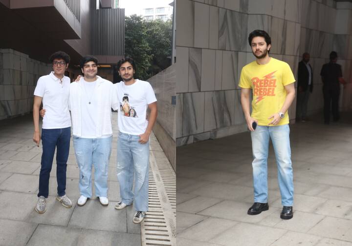 खान फैमिली के बच्चों ने भी पैप्स को पोज दिए. कजिन्स के बीच गजब का याराना देखने को मिला.