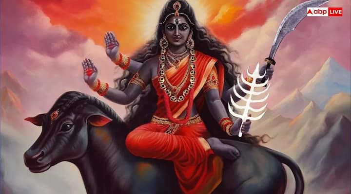 In Goddess Bhagwat Purana, Kalratri is considered as the form of Maa Kali. She is called Kalratri due to the seventh form of Maa Durga being black and gigantic. Let us know about the story related to Maa Kalratri.