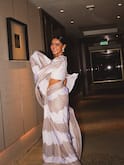 Sayani Gupta Serves Regal Elegance In Ivory & Gold Saree, Check Out Pics