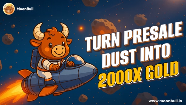 MoonBull Presale Rocket Is Live: Secure Your Spot in the Best Crypto Presale to Buy as Dogecoin and Fartcoin Buzz Surges