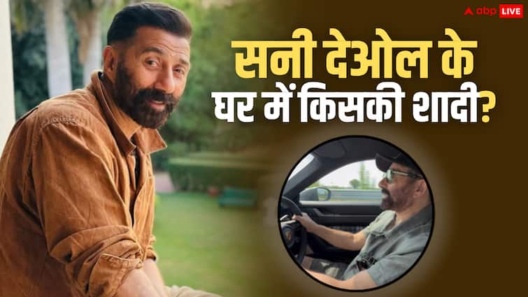 सनी देओल के भांजे की शादी का जश्न, धूम मचाने गाड़ी लेकर टशन में निकले सनी पाजी
