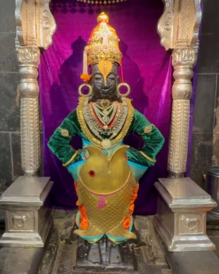 विठ्ठलाला सोन्याचे मुकुट, नाम, कौस्तुभ मणी, हिऱ्याचा कंगन जोड, दंडपेट्या जोड, मोत्याचा तुरा, शिरपेच लहान, मत्स्य जोड, लक्ष्मी पदक लॉकेट, तुळशीची माल 1 पदरी, मोत्याचे कंठी, मोहनमाळ, 5 पदरी, तोदेजोड, एकदाणी, चांदीचा कास्य इत्यादि अलंकार परिधान करण्यात आलेले आहेत.