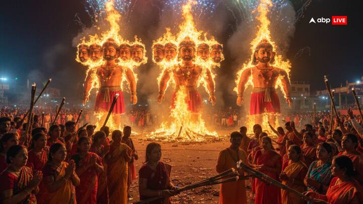 इस साल रावण दहन 2 अक्टूबर 2025 गुरुवार के दिन है. इस मौके पर देशभर में रावण समेत कुंभकरण और मेघनाद का पुतला फूंका जाएगा. उत्तर भारत के ज्यादातर राज्यों में दहन के दिन रावण का पुतला फूंकने के बाद लोग जली हुई लकड़ियों को अपने घर में ले जाते हैं. आइए जानते हैं वास्तु और धार्मिक नजरिए से इसका क्या महत्व है?