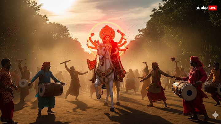 धार्मिक मान्यताओं के मुताबिक वाहन से ही आने वाले साल का शुभ संकेत मिलता है. इसलिए मां दुर्गा कभी पालकी, घोड़े, हाथी या नाव पर सवार होकर जाती हैं. शास्त्रों में हर वाहन का अपना एक प्रतीकात्मक अर्थ होता है.