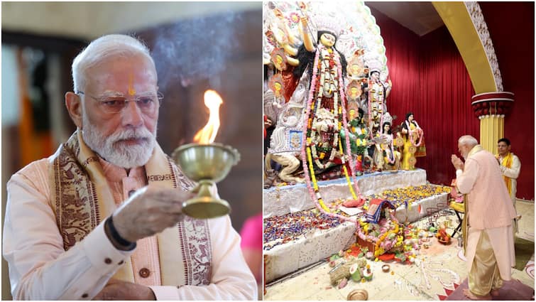 Durga Puja Celebration Reflects ‘Unity, Cultural Vibrancy’: PM Modi Performs Aarti At CR Park Temple On Ashtami