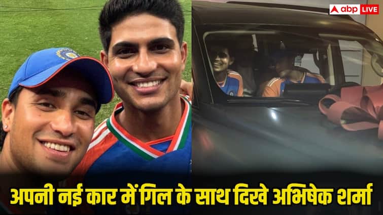 Abhishek Sharma New Car: अभिषेक शर्मा को मिला शानदार तोहफा, अपनी नई Haval H9 कार में दिखे शुभमन गिल के साथ