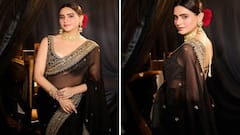 Aamna Sharif: બ્લેક સાડીમાં આમના શરીફનો જોવા મળ્યો ગ્લેમરસ અંદાજ, જુઓ તસવીરો