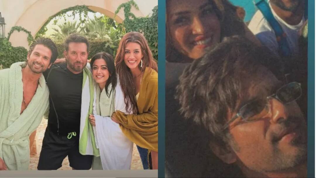 कृति और रश्मिका संग पूल पार्टी करते दिखे शाहिद कपूर, 'कॉकटेल 2' की शूटिंग से सामने आईं तस्वीरें