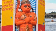 Nashik News : नाशिकच्या गोदावरीला आलेल्या पुराची दुतोंड्या मारुती मूर्तीला झळ; मूर्तीवरील शेंदूर लेपन निखळलं