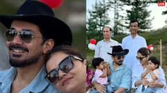 रुबीना दिलैक ने जुड़वा बेटियों के साथ खास अंदाज में मनाया पति अभिनव का बर्थडे, शेयर की फोटोज