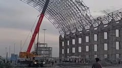 ৩০ ফুট উচ্চতা থেকে ধসে পড়ল ধাতব কাঠামো, ৩৭০০ জন কাজ করছিলেন, ভয়ঙ্কর দুর্ঘটনা চেন্নাইতে