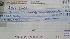 हिमाचल के सरकारी स्कूल के चेक पर लिखी अंग्रेजी पढ़ माथा पीट लेंगे आप! फोटो वायरल