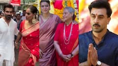 मां दुर्गा का आशीर्वाद लेने पहुंचे रणबीर, पति और बेटी संग दिखीं बिपाशा