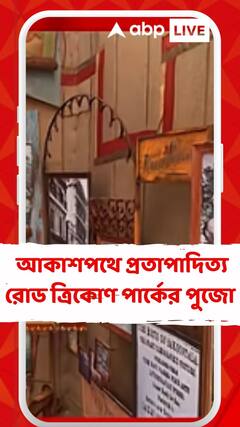 Durga Puja 2025: আকাশপথে দেখে নিন প্রতাপাদিত্য রোড ত্রিকোণ পার্কের দুর্গাপুজো