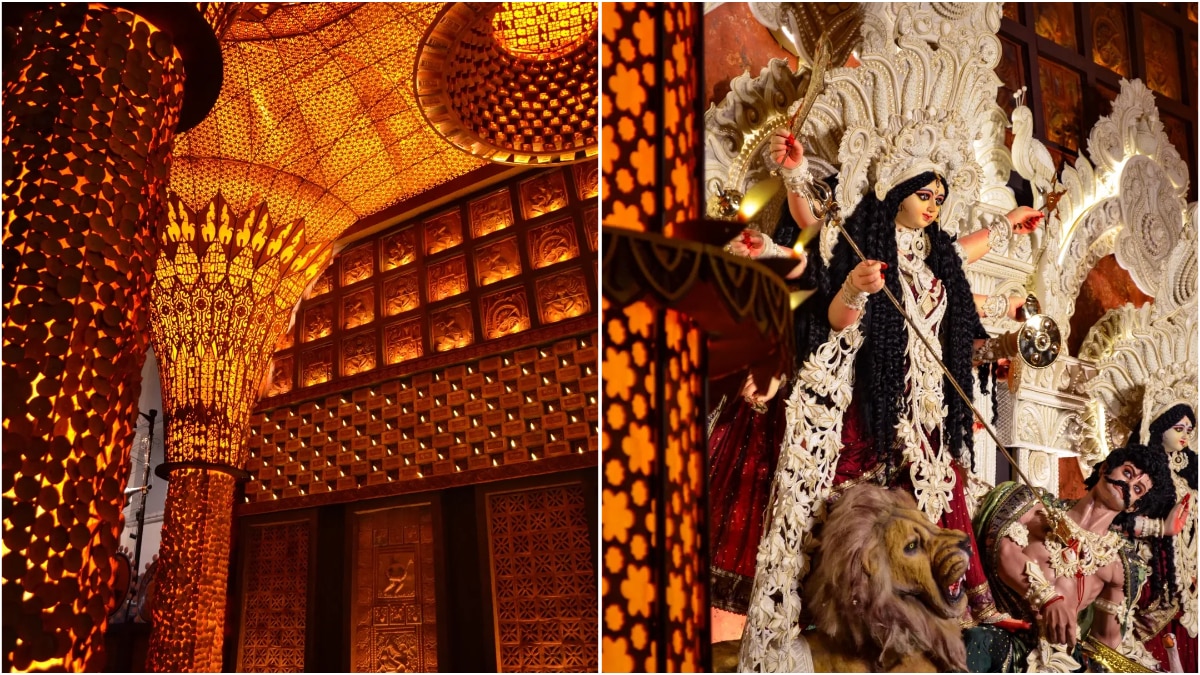 Mudiali Club Pandal In Kolkata Embraces ‘Atmashuddhi’ Through Natural Art: WATCH