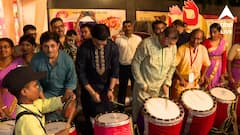 সুরুচি সংঘে ঢাক বাজালেন সৌরভ-স্নেহাশিস, প্যান্ডেল ভেঙে ফেলতে হবে বলে মন খারাপ মহারাজের