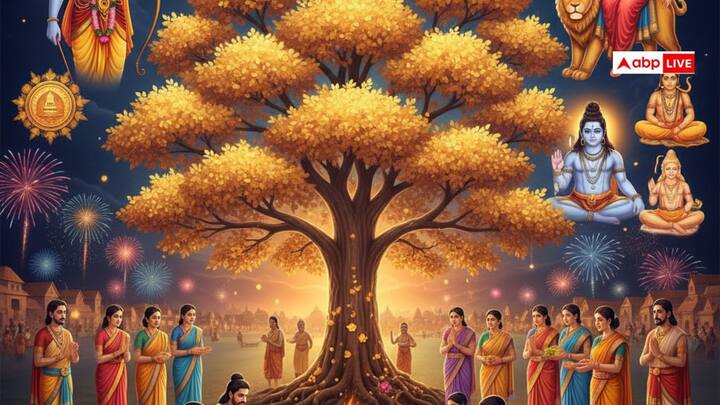 Shardiya Navratri 2025: दशहरा के दिनों में शमी के पत्तों के लेन-देन से सुख-समृद्धि और सफलता की प्राप्ती होती है. वहीं इसके पत्ते शनि दोष से भी राहत दिलाते हैं. जानिए शमी के पत्ते का विशेष महत्व.