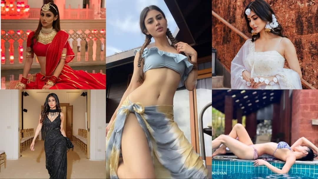 मौनी रॉय की 10 तस्वीरें: कभी साड़ी...तो कभी वेस्टर्न ड्रेस में हुस्न का जलवा बिखेरती हैं एक्ट्रेस, दिल थामकर देखें लुक