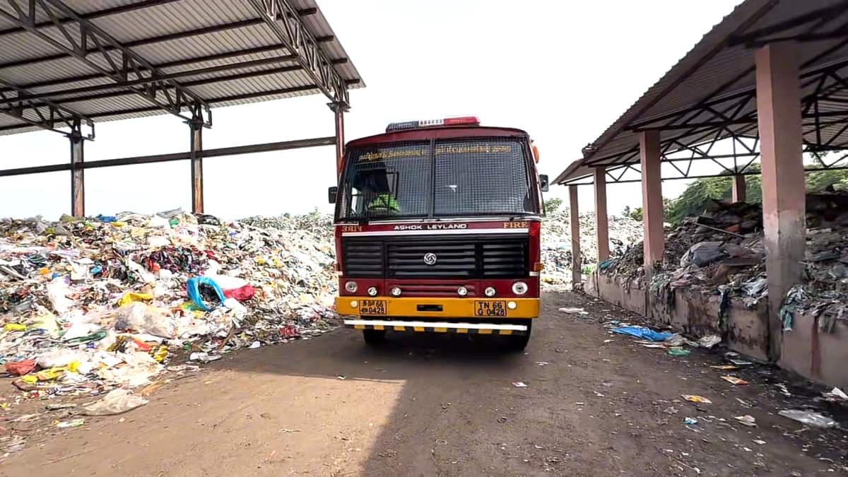 மயிலாடுதுறை குப்பை கிடங்கில் பயங்கர தீ விபத்து: புகை மண்டலத்தால் மக்கள் கடும் அவதி