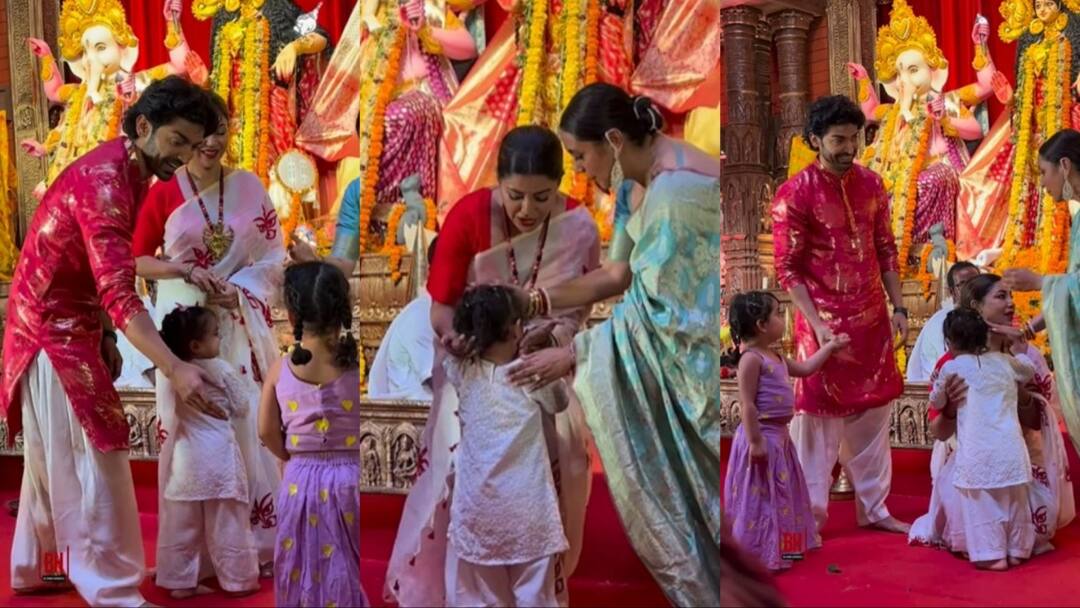 Durga Puja: पंडाल में ‘राम-सीता’ के बेटियां ने किया झगड़ा, तो रानी मुखर्जी ने यूं लडाया लाड, यूजर्स बोले- ‘दुर्गा आ गई है’