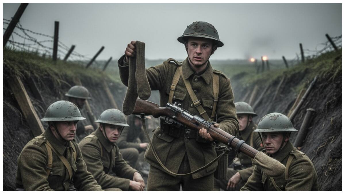 World War I: యుద్ధ చరిత్రలోని వింతైన సీక్రెట్: మూత్రం పోసిన సాక్స్‌లు ఎందుకు మొహంపై వేసుకునే వాళ్లు?