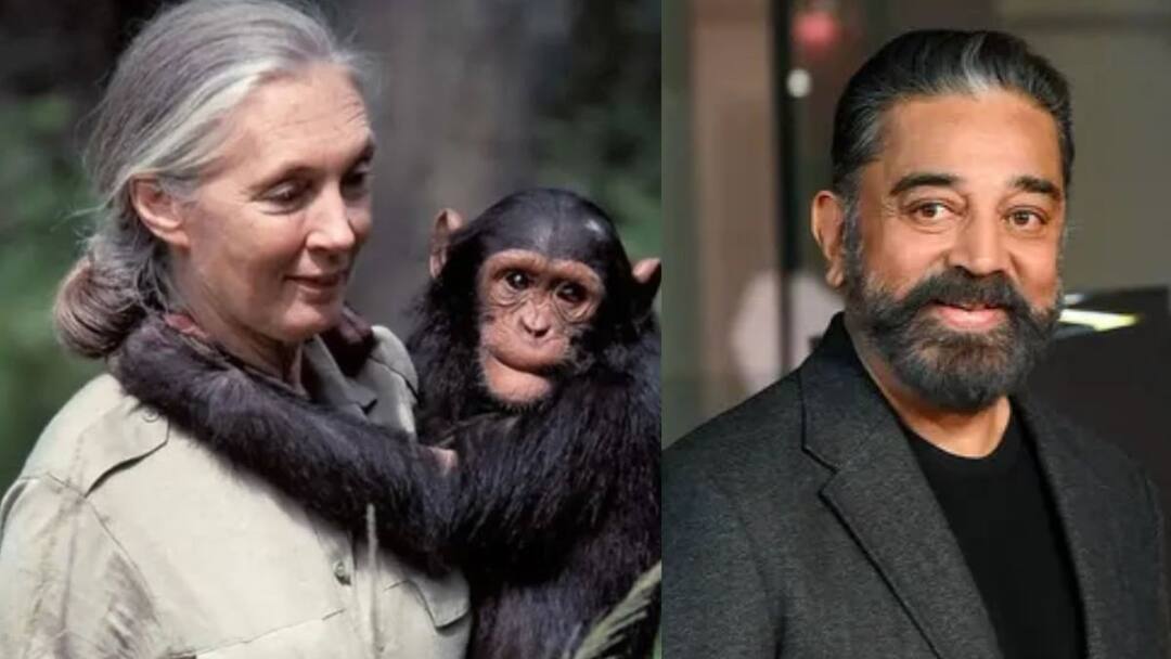 Actor Kamalhaasan Condolence to Primatologist Chimpanzee expert  Jane Goodall சிம்பன்சிகளின் தோழி ஜேன் கூடாலுக்கு நடிகர் கமல்ஹாசன் அஞ்சலி