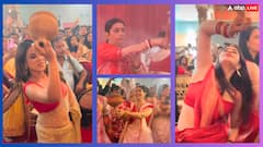 स्मृति ईरानी से निया शर्मा तक, दुर्गा पूजा पर इन एक्ट्रेसेस ने किया धुनुची डांस, देखें वीडियो