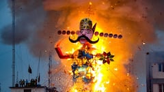 India Glows In Festive Spirit As Dussehra Lights Up The Nation; PICS