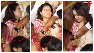 Kajol Devgan: బాలీవుడ్ హీరోయిన్ కాజోల్కు షాక్ - పూజా మండపం వద్ద అనుచితంగా తాకిన వ్యక్తి... వైరల్ వీడియో
