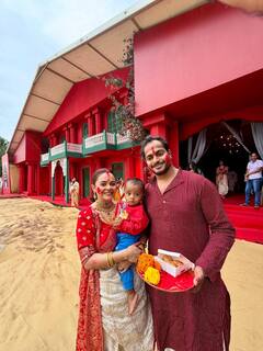 विजयदशमी पर देवोलीना भट्टाचार्जी का बंगाली लुक, मुस्लिम पति संग मनाया सिंदूर खेला