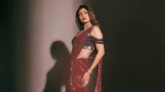 Shilpa Shetty Serves Royal Glamour In A Stunning Maroon Saree Look