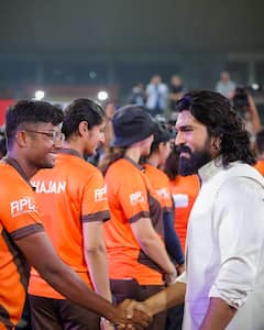 Ram Charan: ఆర్చరీ ప్రీమియర్ లీగ్‌ గ్రాండ్ లాంచ్‌లో రామ్ చరణ్... వైరల్ ఫోటోలు